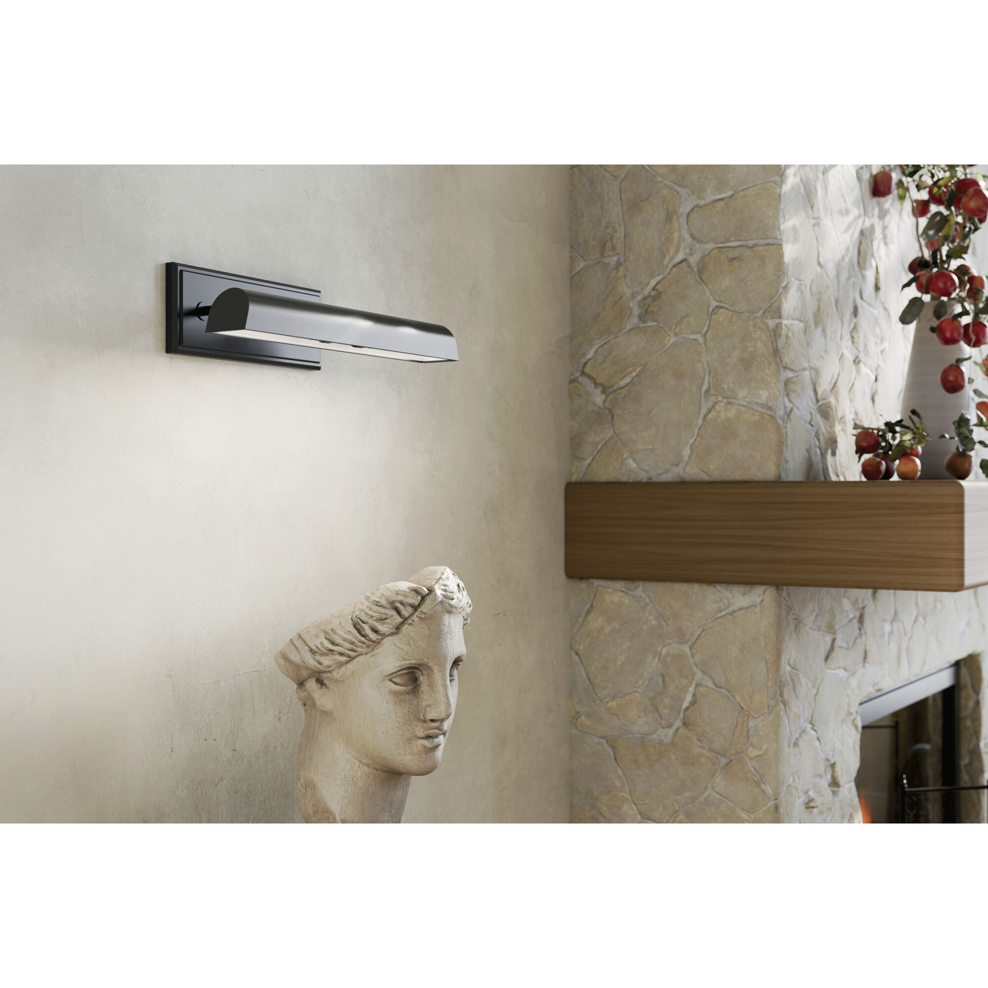 Carston 26 watt 18.25 inch Black Picture Light Wall Light